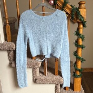 Altar’d State NWOT Blue Crop Sweater